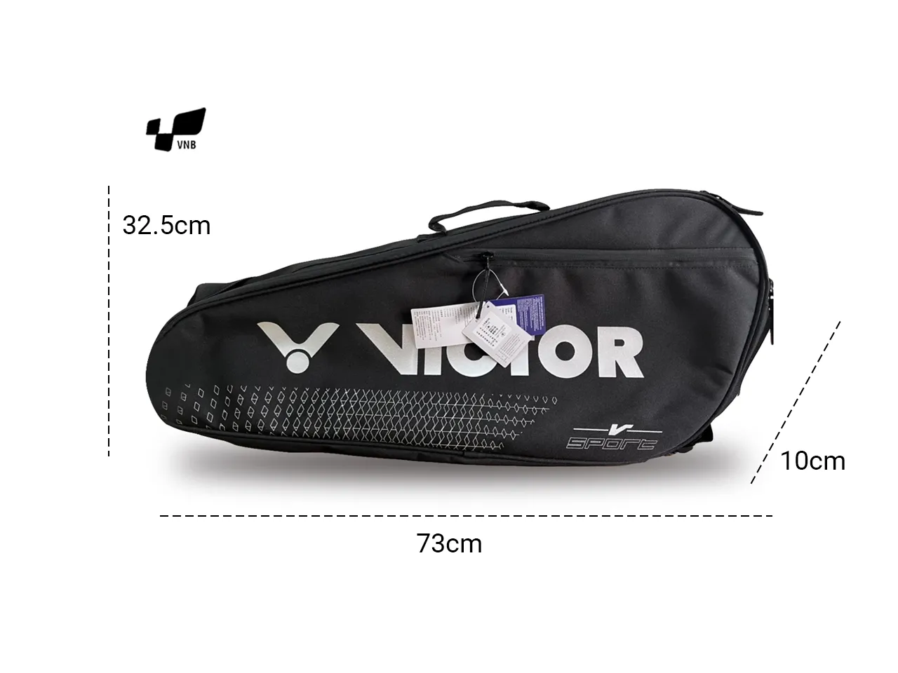 Túi cầu lông Victor BR2101 C - Đen chính hãng	