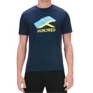 Áo cầu lông Hundred Rally Point nam - Xanh navy chính hãng