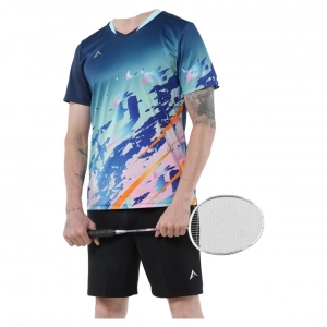 Áo cầu lông Kaiwin Forehand nam - Xanh đen chính hãng