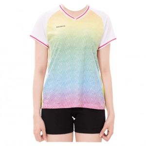 Áo cầu lông Promax AP666 nữ - Trắng hồng chính hãng