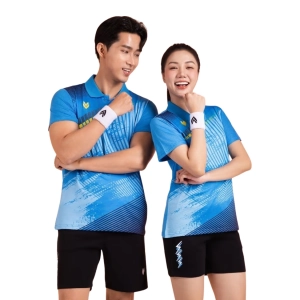 Áo cầu lông Victec AVT12 nam - Xanh nhạt