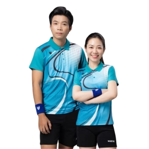 Áo cầu lông Victec AVT22 nam - Xanh ngọc