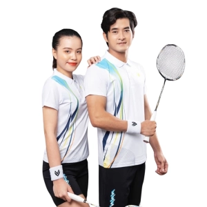 Áo cầu lông Victec AVT24 nữ - Trắng