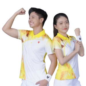Áo cầu lông Victec FVT01 nữ - Vàng