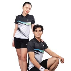 Áo cầu lông Victec FVT02 nam - Đen