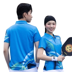 Áo cầu lông Victec FVT03 nam - Xanh nhạt