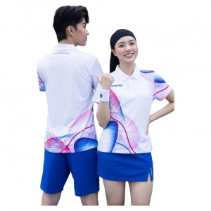 Áo cầu lông Victec FVT03 Nữ - Trắng hồng