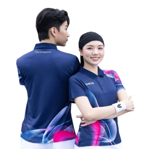 Áo cầu lông Victec FVT03 nữ - Xanh navy