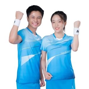 Áo cầu lông Victec PLV241 nam - Xanh da trời