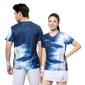 Áo cầu lông Victec Wave VIC01 nữ - Xanh navy