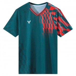Áo cầu lông Victor 2118 Nam - Xanh đỏ