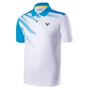 Áo cầu lông Victor S-70020M - Trắng xanh chính hãng