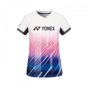 Áo cầu lông Yonex 2308 nam - Trắng hồng