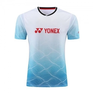 Áo cầu lông Yonex 6122 nam - Trắng xanh