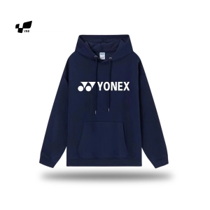 Áo hoodie lót bông Yonex logo chữ - Xanh than