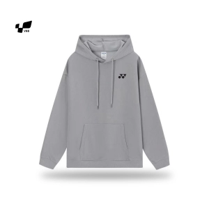 Áo hoodie lót bông Yonex logo nhỏ - Xám