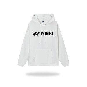 Áo hoodie Yonex logo chữ - Trắng