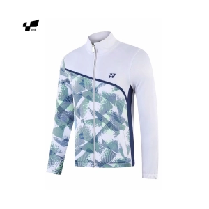 Áo khoác cầu lông Yonex 3611 nam - Trắng xanh