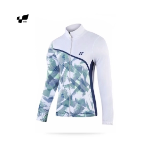 Áo khoác cầu lông Yonex 3611 nữ - Trắng xanh