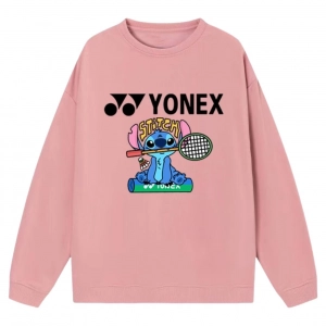 Áo nỉ lót bông tay dài Yonex Stitch - Hồng