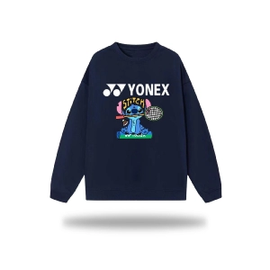 Áo nỉ lót bông tay dài Yonex Stitch - Xanh than