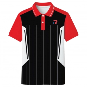 Áo polo Taro TR025-PL01 nam - Đen đỏ chính hãng