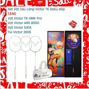 Combo Mua Set Vợt Cầu Lông Victor TK Goku Hộp Tặng Vợt Victor TK HMK Pro + Vợt Victor ARS 8000 + Vợt Victor DX1A + Túi Victor 2605