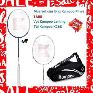 Combo mua vợt cầu lông Kumpoo Pines Tặng Vợt Kumpoo Lanting   Túi Kumpoo K26S