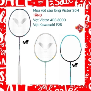 Combo Mua Vợt Cầu Lông Victor ARS 30H 2023 tặng vợt ARS 8000 + vợt Kawasaki P25