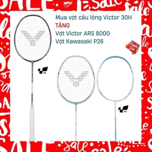 Combo Mua Vợt Cầu Lông Victor ARS 30H 2023 tặng vợt ARS 8000 + vợt Kawasaki P26