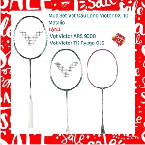 Combo Mua Vợt Cầu Lông Victor ARS 90K Metallic Tặng Vợt ARS 9000 + Vợt Victor TK Ryuga CLS