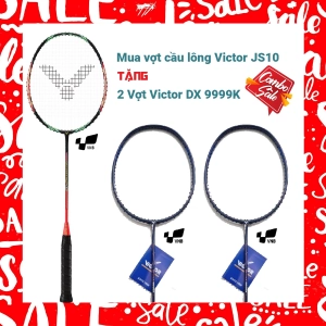 Combo mua vợt cầu lông Victor Jetspeed 10 (JS-10) tặng 2 vợt Victor ARS 9990K