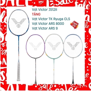 Combo Mua Vợt Cầu Lông Victor JS12II Tặng Vợt Victor TK Ryuga CLS + Vợt Victor ARS 8000 + Vợt Victor ARS 9