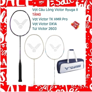 Combo Mua Vợt Cầu Lông Victor Ryuga II Tặng Vợt DX1A + Vợt Victor TK HMR Pro + Túi Victor 2603