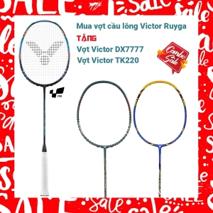 Combo mua vợt cầu lông Victor TK-F tặng vợt Victor DX 7777   vợt TK220