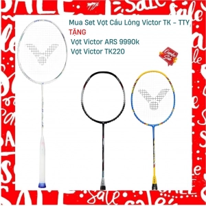 Combo Mua Vợt Cầu Lông Victor TK - TTY Tặng Vợt Victor ARS 9990k + Vợt Victor TK220