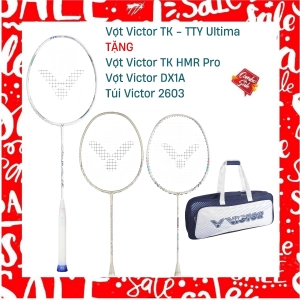 Combo Mua Vợt Cầu Lông Victor TK - TTY Ultima Tặng Vợt Victor DX1A + Vợt Victor TK HMR Pro + Túi Victor 2603