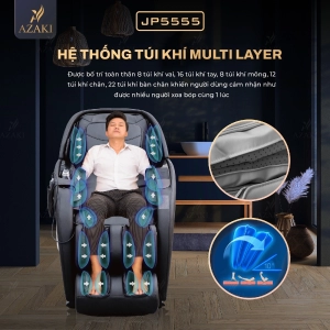Ghế Massage Azaki JP5555 - Đen Chính Hãng