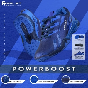 Giày cầu lông Felet Power Boost (Blue) chính hãng