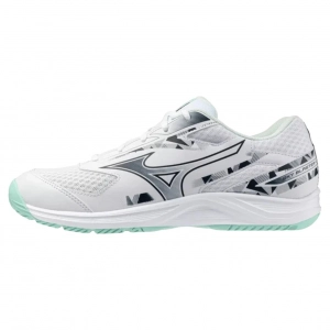 Giày cầu lông Mizuno Sky Blaster 4 - Trắng xám xanh chính hãng (71GA253313)