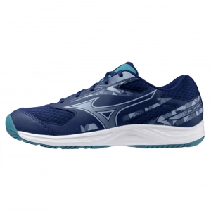 Giày Cầu Lông Mizuno Sky Blaster 4 - Trắng xanh dương đậm (71GA253304) - Có bảo hành