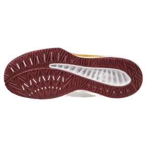 Giày cầu lông Mizuno Thunder Blade Z Mid - Trắng đỏ vàng chính hãng (V1GA237545)