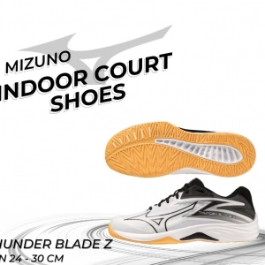 Giày cầu lông Mizuno Thunder Blade Z - Trắng đen chính hãng (V1GA237051)
