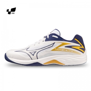 Giày cầu lông Mizuno Thunder Blade Z - Trắng xanh vàng chính hãng (V1GA237043)
