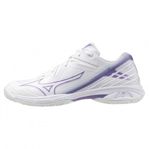 Giày Cầu Lông Mizuno Wave Claw 3 - Trắng tím - Có bảo hành