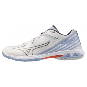 Giày Cầu Lông Mizuno Wave Claw 3 - Trắng xanh đỏ - Có bảo hành