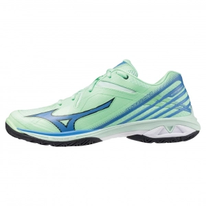 Giày Cầu Lông Mizuno Wave Claw 3 - Xanh bạc hà xanh dương - Có bảo hành