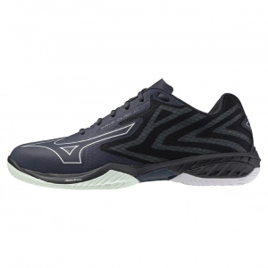 Giày cầu lông Mizuno Wave Claw El 2 - Xanh trắng bạc hà chính hãng (71GA258365)