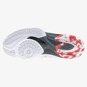 Giày cầu lông Mizuno Wave Claw Neo 2 - Trắng đỏ đen chính hãng (71GA227003)	