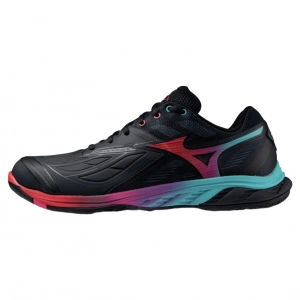 Giày cầu lông Mizuno Wave Fang 2 - Salute/Hibiscus/Peacock Blue chính hãng  (71GA231337)